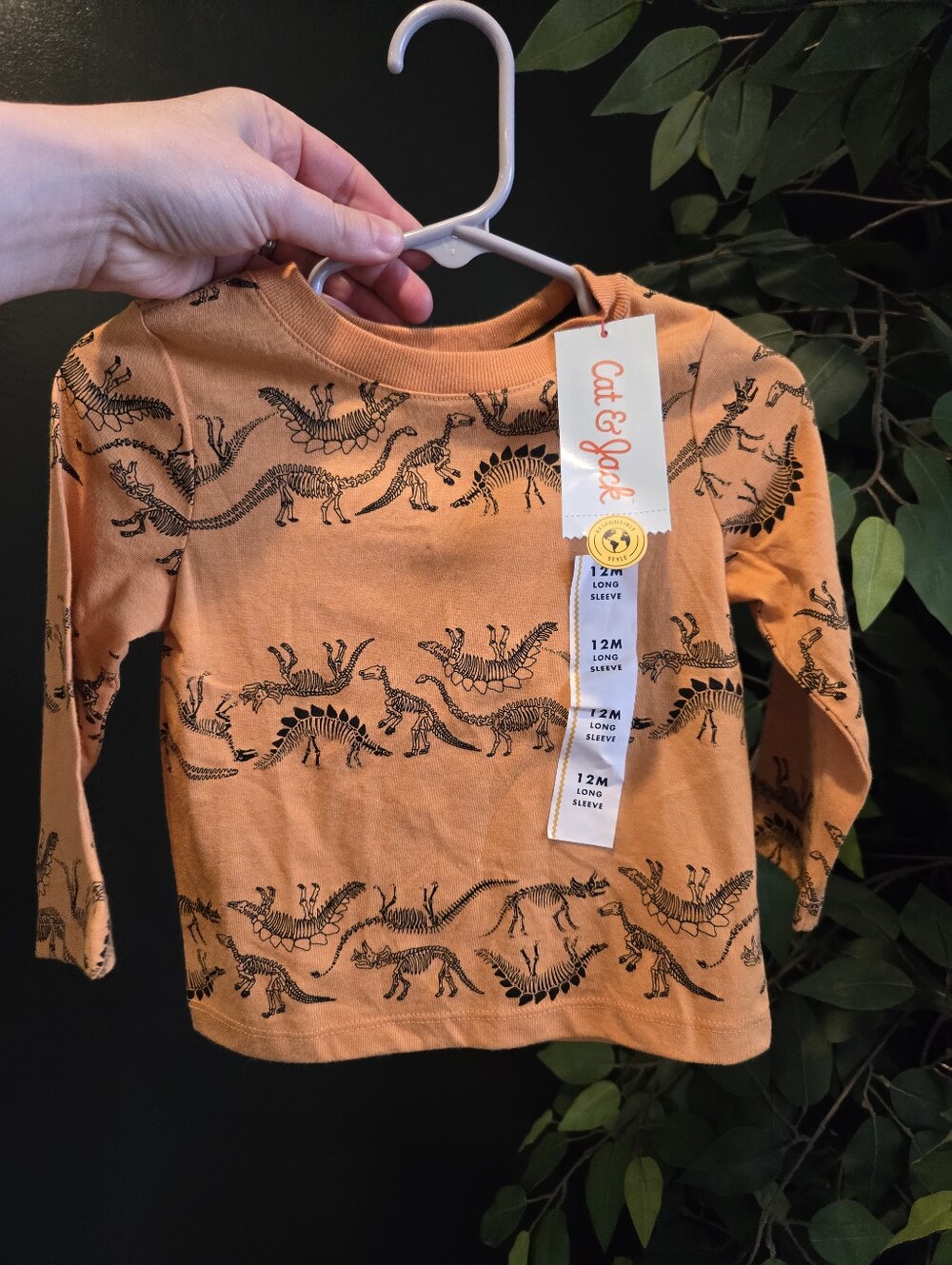 Cat & Jack Dinosaur Long Sleeve Boys NWT 12 Months